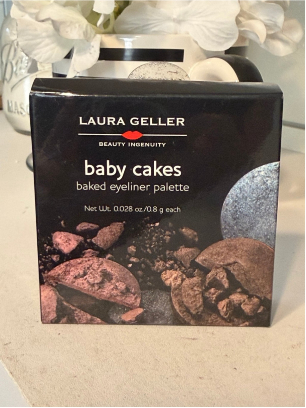 Laura Geller Baby Cakes Baked Eyeliner Palette 4 Shades & Brush NEW